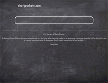 Tablet Screenshot of chatyourbate.com